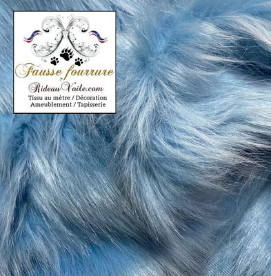 architecte d'intérieur agencement rénovation Rideauvoile décoration Fausse fourrure imitation tissu au mètre rideau Plaid bleu