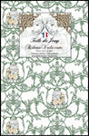 Boutique tissu ameublement Toile de Jouy motif oiseaux & floral rideau ignifuge occultant