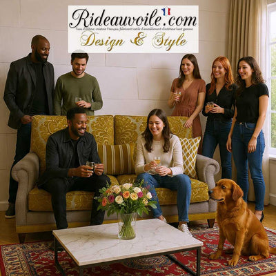 Architecte designer d'intérieur travaux rénovation Tissu Jacquard velours Tapisserie