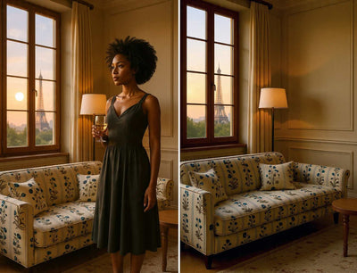 Tissu ameublement imprimé floral motif Décoration fleurs Indiennes au mètre