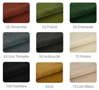 Tissu ameublement Fausse fourrure🔥ignifuge poils court au mètre