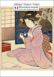 Affiche Poster Toile tableau Estampe Geisha Japonaise décoration galerie art