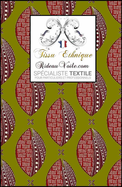 Tissu ignifuge architecte designer intérieur Africain ethnique mètre rideau occultant voilage