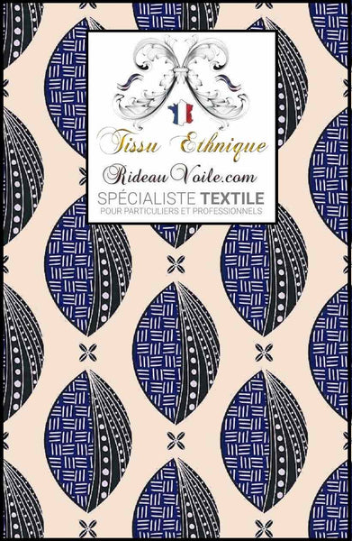 Tissu d'intérieur design imprimé africain contemporain motif ethnique ameublement mètre