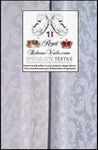 Tissu Damassé Damasco blanc ameublement au mètre Jacquard ornement Baroque