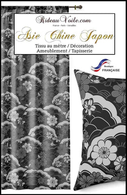 Tissu & Papier peint tapisserie imprimé japonais mètre Chinois ignifuge voilage rideau