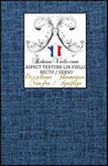 Boutique tissu ameublement imitation LIN bleu thermique occultant ignifuge mètre rideau