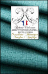 Boutique tissu ameublement LIN bleu turquoise thermique occultant ignifuge mètre