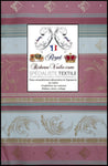 Tissu ameublement ancien mètre Jacquard rayure Or Rose rideau motif Baroque