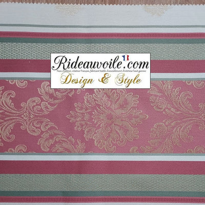 Tissu Paris ameublement ancien mètre Jacquard Or Rose rideau design Baroque