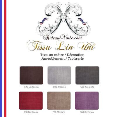 Tissu lin & chanvre ameublement haut gamme décoration tapisserie siège rideau