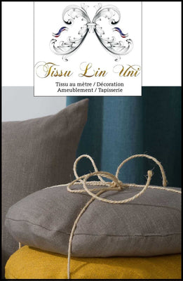 Tissu lin & chanvre ameublement haut gamme décoration tapisserie siège rideau
