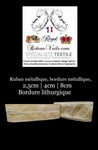 Passementerie Mercerie Ruban métallique, bordure métallique - Couleur rouge et or. Largeur des rubans disponibles: 2,5 cm, 4 cm et 8cm, bordure broderie dans le style liturgique d'église esprit vintage Baroque. Bordure de vêtement.