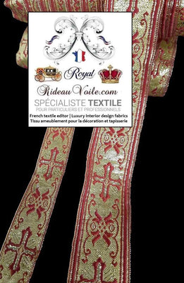 Mercerie Ruban galon passementerie Médiéval Baroque style liturgie église au mètre