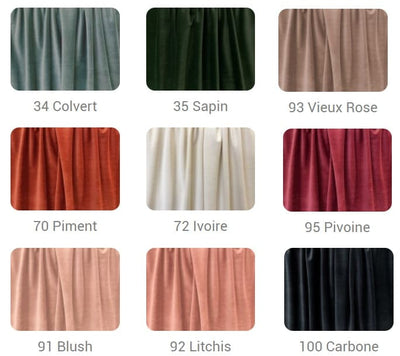 Tissu M1 🔥ameublement velours ignifuge grande largeur mètre rideau siège