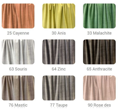 Tissu M1 🔥ameublement velours ignifuge grande largeur mètre rideau siège