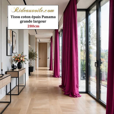 𝐓𝐢𝐬𝐬𝐮 𝐏𝐚𝐧𝐚𝐦𝐚 𝐜𝐨𝐭𝐨𝐧 𝟐𝟖𝟎 𝐜𝐦 Architecte Intérieur luxe Paris Haussmannien  | Fuchsia