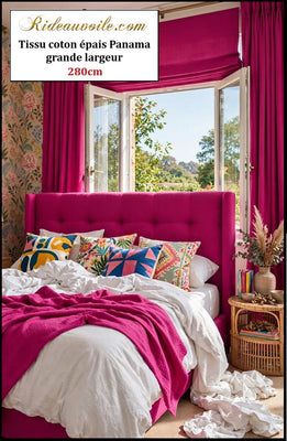 𝐓𝐢𝐬𝐬𝐮 𝐏𝐚𝐧𝐚𝐦𝐚 𝐜𝐨𝐭𝐨𝐧 𝟐𝟖𝟎 𝐜𝐦 Architecte Intérieur Paris Haussmannien  | Fuchsia