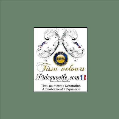 Boutique tissu velours d'ameublement intérieur vert au mètre designer architecte
