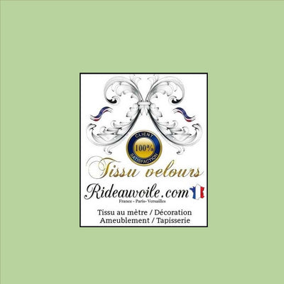 Boutique tissu velours d'ameublement intérieur vert au mètre designer architecte