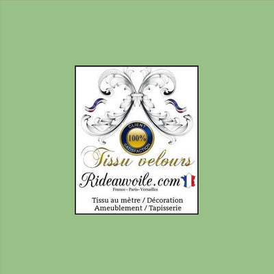 Tissu velours d'ameublement intérieur vert au mètre designer architecte