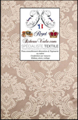 Boutique éditeur jacquard soierie ameublement Damasco mètre Empire inspiration Baroque rideau Damas motif floral Damassé. Textile tapisserie haut gamme couture siège fauteuil. Décoration décoratrice architecte intérieure. French fabrics luxury decorating home curtain.