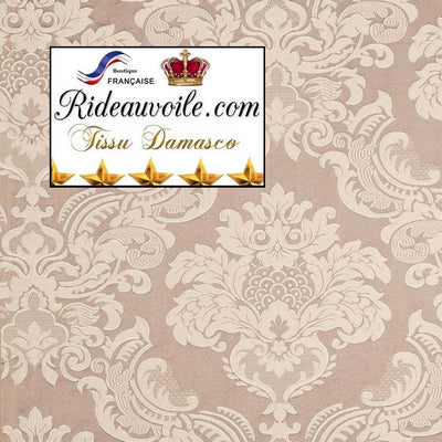 Boutique éditeur jacquard soierie ameublement Damasco mètre Empire inspiration Baroque rideau Damas motif floral Damassé. Textile tapisserie haut gamme couture siège fauteuil. Décoration décoratrice architecte intérieure. French fabrics luxury decorating home curtain.