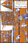Rideauvoile | Sélection étoffe Toile de Jouy Tissus d'éditeur français ameublement orange rayures bleu ligne imprimés motif oiseaux fleur feuilles mètre. Décoratrice architecte designer intérieur ignifugé, rideau occultant, voilage, lin, velours. Couturière Paris Versailles rideau.