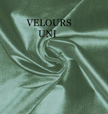 Tissu décoration tapisserie velours vert broderie fleurs de Roses mètre rideau