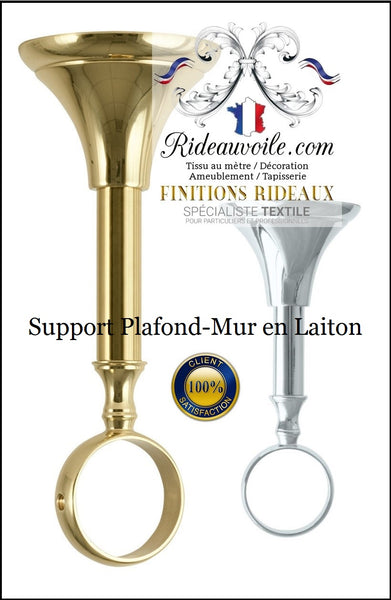 ANCIEN SUPPORTS DE TRINGLES A RIDEAUX Fin XIXe en BRONZE DORÉ Marquées ANCIEN SUPPORTS DE TRINGLES A RIDEAUX Fin XIXe en BRONZE DORÉ Marquées