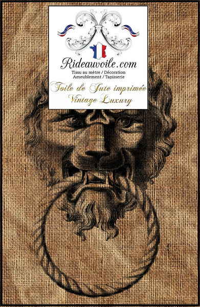 Rideauvoile Tissu ameublement décorateur éditeur textile Paris sac Toile de Jute imprimé vintage  tapisserie siège ignifuge décoration intérieur décoratrice French textile editor Luxury interior design fabrics Architecture hospitality furniture Hotel projects interiores interiör burlap sack