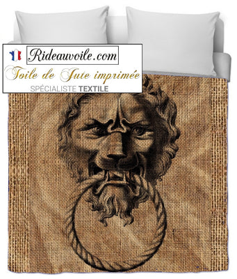 Rideauvoile Tissu ameublement décorateur éditeur textile Paris sac Toile de Jute imprimé vintage  tapisserie siège ignifuge décoration intérieur décoratrice French textile editor Luxury interior design fabrics Architecture hospitality furniture Hotel projects interiores interiör burlap sack