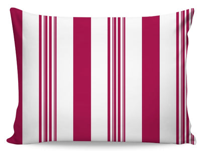 Tissu ameublement au mètre rayé rayures ligne rideau siège rose fushia