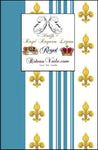 Tissu Empire motif Fleurs de Lys Or rayures bleu mètre liturgique Ornement rayé imprimé rideaux ameublement tapisserie ignifugé occultant, voilage, couette, Muster Streifen. Striped curtain fabric upholstery tapestry. Tessuto stile Direttorio Empire impero stoffe. Raidallinen verhokangas.