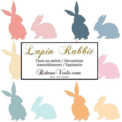 Motif imprimé lapin rideau couette Rabbit fabrics meter Tissu enfants bébés mètre