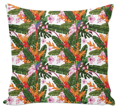 Tissu fleur motif exotique tropical feuille au mètre rideau tapisserie siège