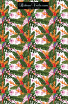 Tissu fleur motif exotique tropical feuille au mètre rideau tapisserie siège