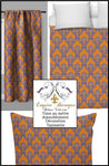 Tissu ameublement déco motif Baroque mètre rideau fabrics drapes upholstery meter