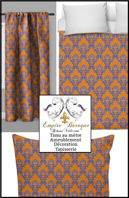 Tissu ameublement déco motif Baroque mètre rideau fabrics drapes upholstery meter