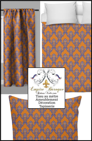 Tissu ameublement déco motif Baroque mètre rideau fabrics drapes upholstery meter