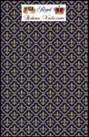 Tissus ameublement Empire motif fleur de Lys au mètre rideau tapisserie bleu