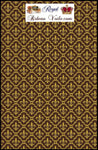 Boutique Tissu style Empire motif fleur de Lys au mètre rideau tapisserie marron