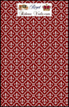 Boutique Tissu style Empire motif fleur de Lys au mètre rideau tapisserie rouge