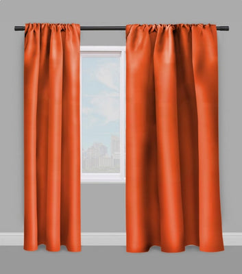 Tissu ameublement décoration tapisserie uni au mètre rideau couette coussin orange paprika