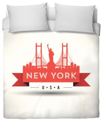 Tissu au mètre motif USA rideau coussin couette New York City