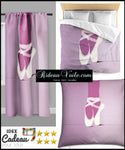 Tissu au mètre motif jambes chaussons satin pointe Danseuse Ballerine