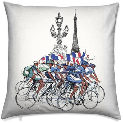 Tissu au mètre motif Tour de France cycliste vélo rideau coussin couette