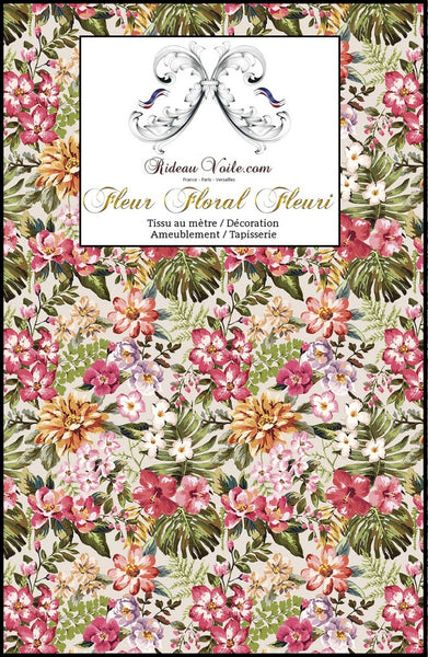 Tissu motif imprimé fleurs rideau flower print fabric زهرة طباعة النسيج Blumendruck Stoff blomsterprint stof tela estampada de flores cortina vorhang fuggony gardin curtain tapestry kukka painettu kangas verho virág nyomtatási szövet fabraic cló bláthanna imbhalla