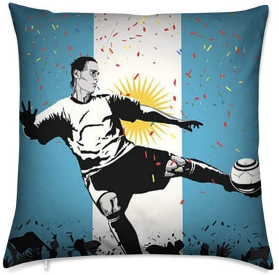 Tissu au mètre motif imprimé sport Foot ballon Football d'Argentine rideau couette