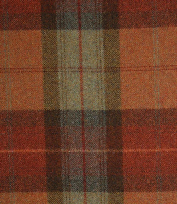 Tissu à carreaux tartan d'ameublement pour la décoration et la tapisserie 100% Laine haute qualité - Tissu disponible au mètre et service de confection sur mesure - Motif répétition: 24,8 cm